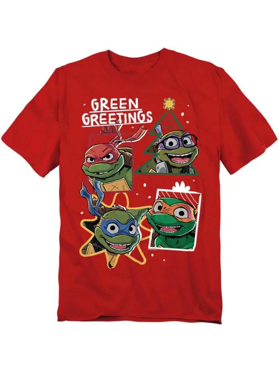 Футболка с длинным рукавом, с принтом Teenage Mutant Ninja Turtles — изображение 1 из 3, красный