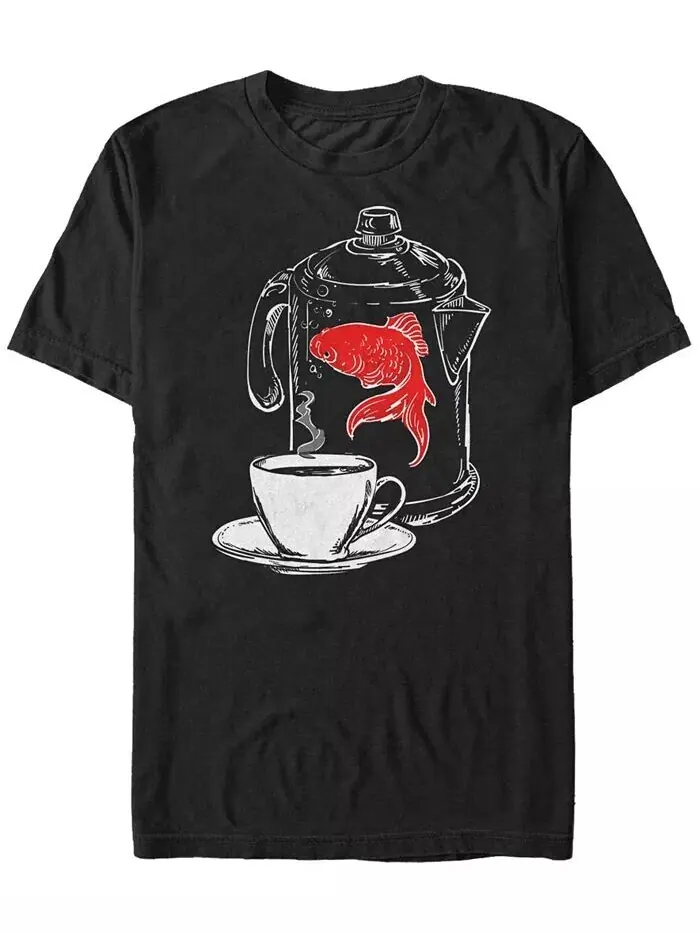 Футболка с коротким рукавом для мужчин Twin Peaks Fish In The Percolator Fifth Sun — изображение 1 из 1, черный