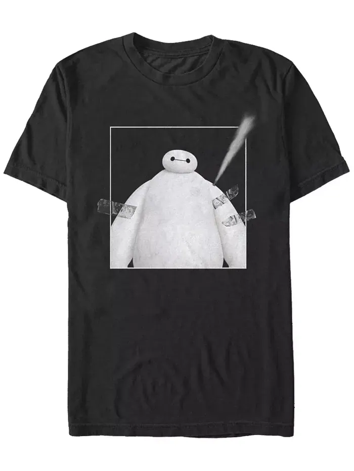 Мужская футболка с коротким рукавом Baymax с контрастными вставками Fifth Sun — изображение 1 из 1, черный