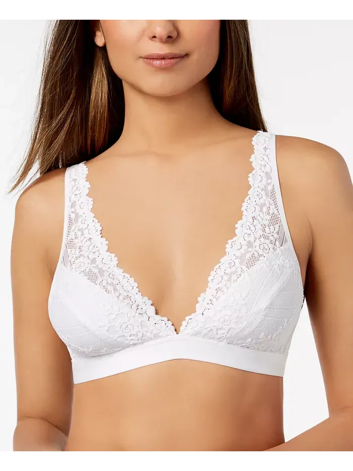 Бюстгальтер Embrace Lace без косточек с мягкими чашками 852191 Wacoal — изображение 1 из 4, белый