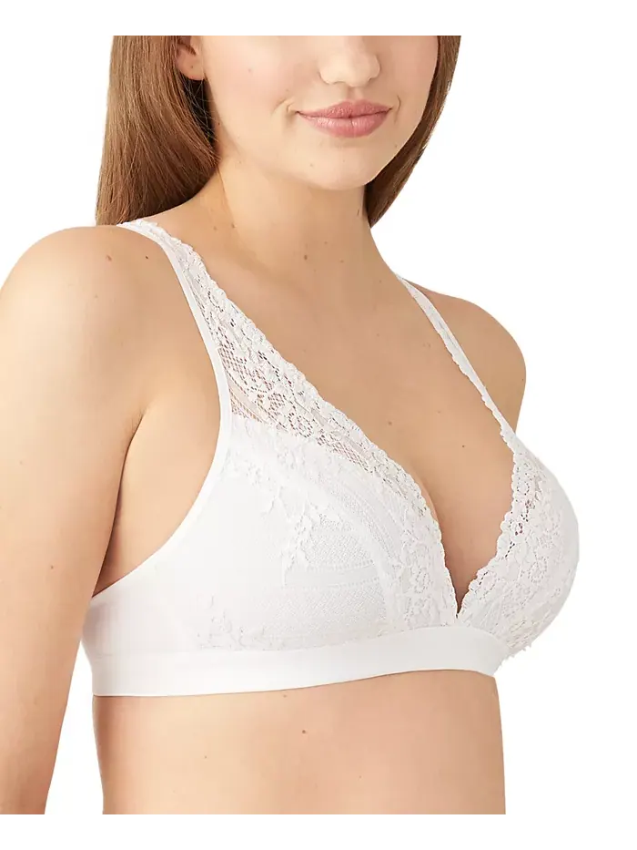 Бюстгальтер Embrace Lace без косточек с мягкими чашками 852191 Wacoal — изображение 3 из 4, белый