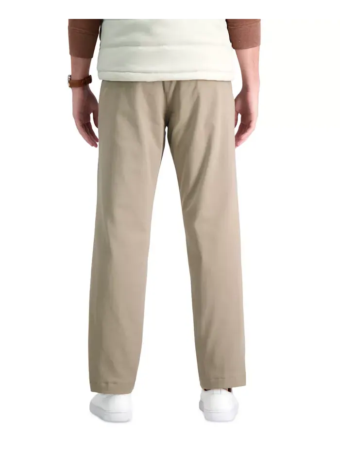 Мужские прямые брюки Life Khaki Comfort Haggar — изображение 2 из 6, хаки