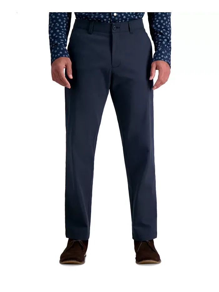 Мужские прямые брюки Life Khaki Comfort Haggar — изображение 2 из 9, сумерки