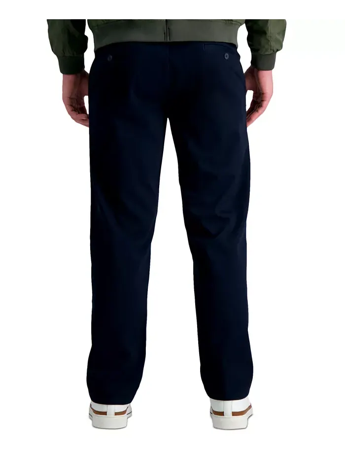 Мужские прямые брюки Life Khaki Comfort Haggar — изображение 2 из 7, темный темно-синий