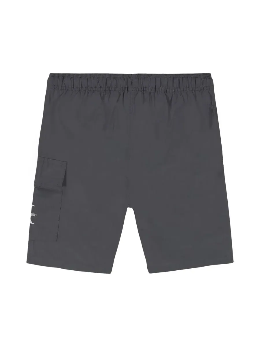 Детские шорты-карго из технологичной ткани, размер 8-20 Calvin Klein — изображение 2 из 6, чугунный