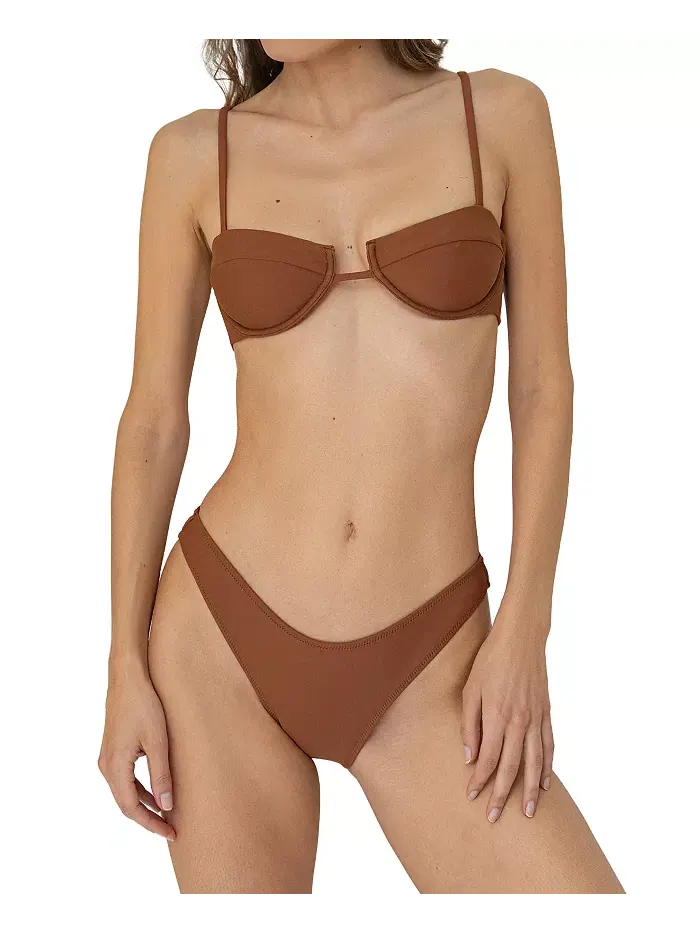 Плавки Lola Bottom Bright Swimwear — изображение 2 из 4, коричневый