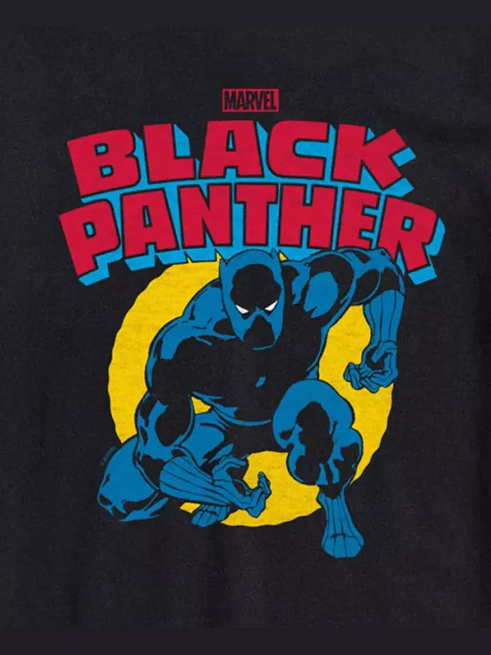 Мужская футболка с коротким рукавом Black Panther AIRWAVES — изображение 3 из 3, черный