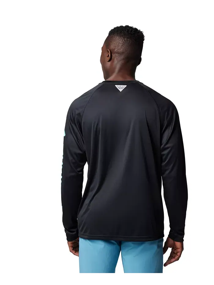 Мужская быстросохнущая рубашка PFG Terminal Tackle UPF 50 Columbia — изображение 3 из 7, черный