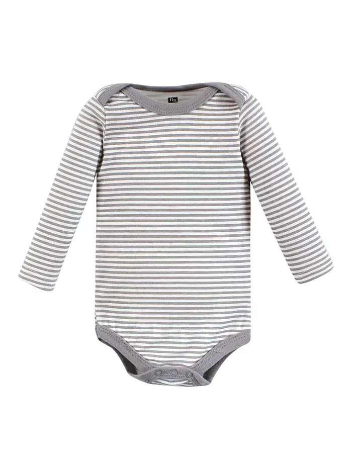 Боди для мальчиков из хлопка с длинным рукавом, Wild Buffalo, комплект из 7 штук Hudson Baby — изображение 8 из 9