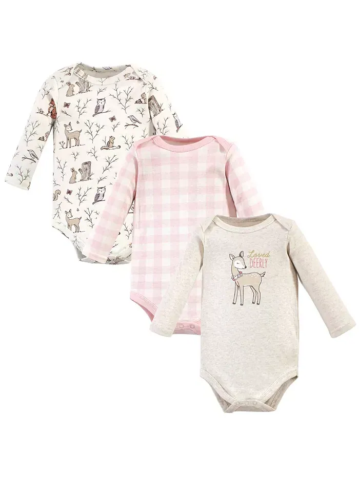 Детский комбинезон Hudson Essential с длинными рукавами из 100% хлопка, набор из 3 штук Hudson Baby — изображение 1 из 3