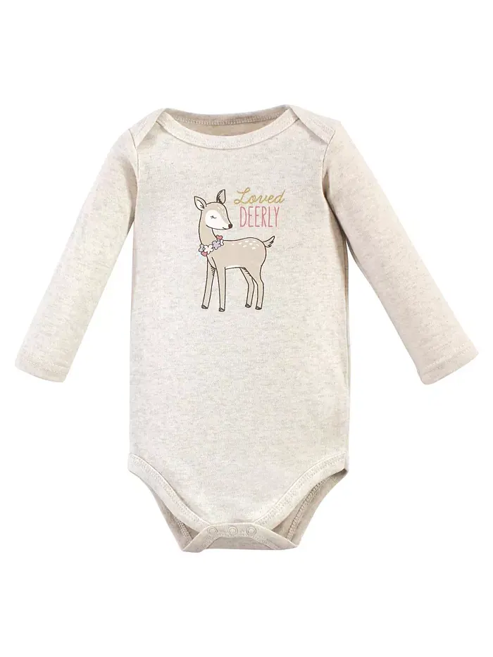 Детский комбинезон Hudson Essential с длинными рукавами из 100% хлопка, набор из 3 штук Hudson Baby — изображение 3 из 3