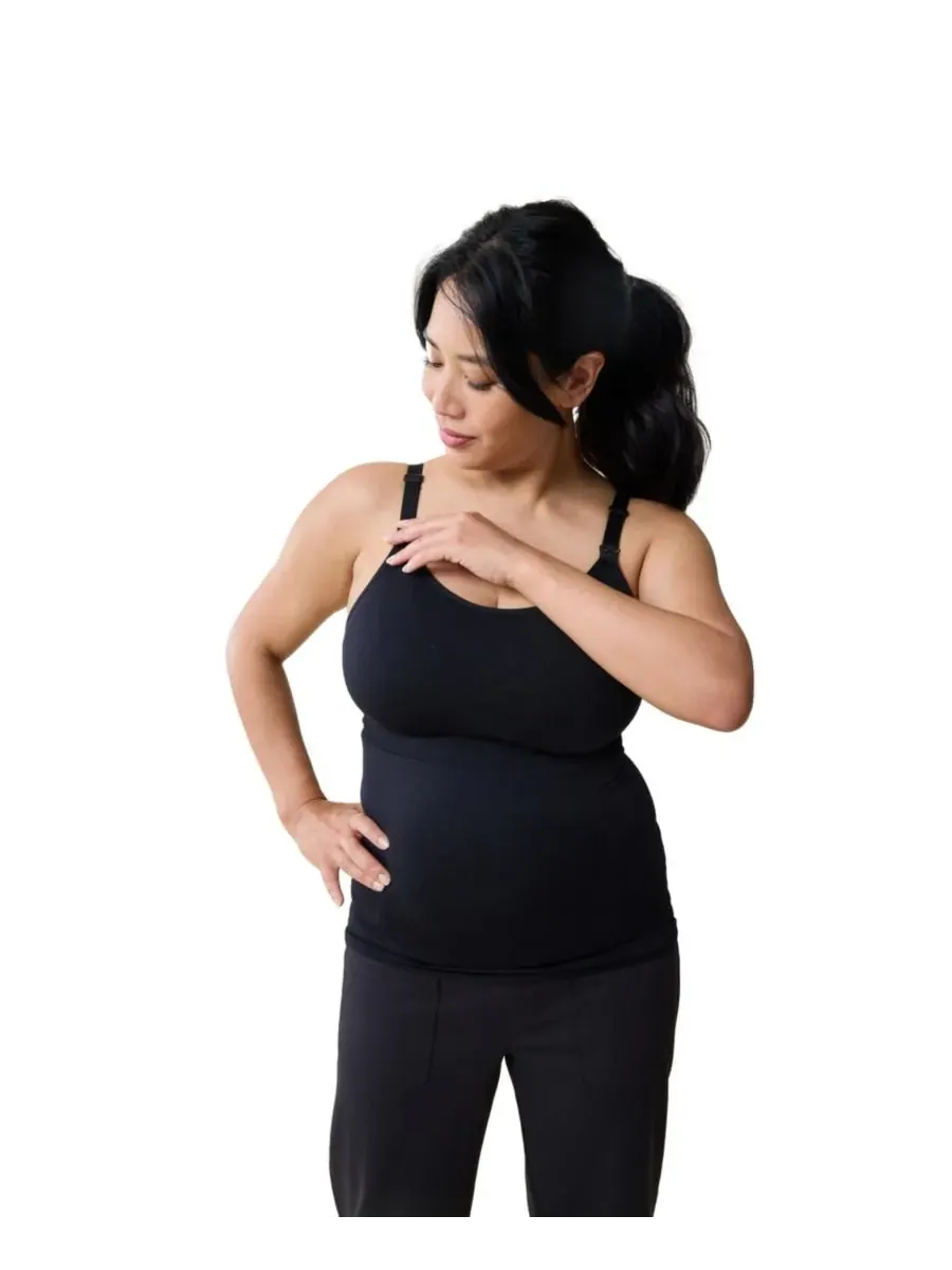 Комплект из двух маек для кормления и сцеживания Maternity Ingrid + Isabel Basics — изображение 4 из 6, черный/черный