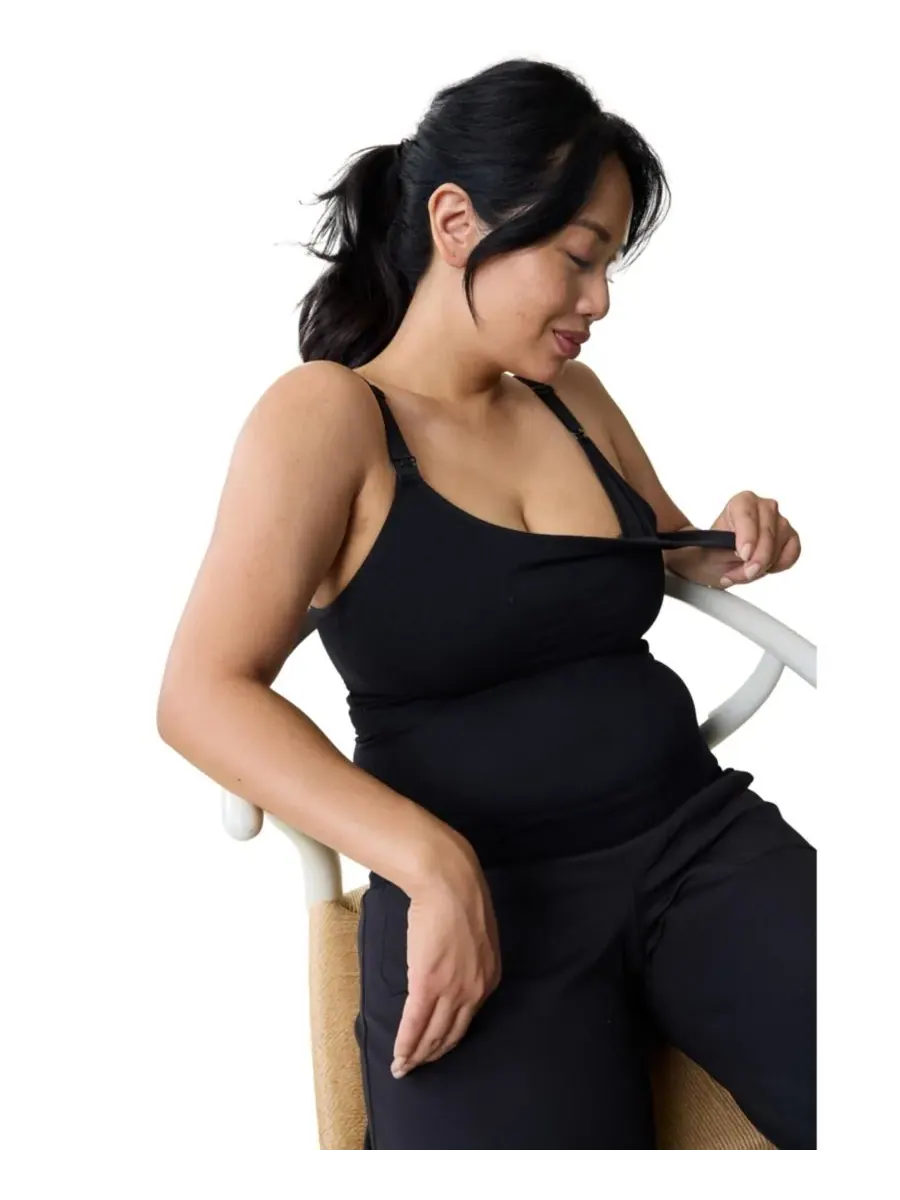 Комплект из двух маек для кормления и сцеживания Maternity Ingrid + Isabel Basics — изображение 6 из 6, черный/черный