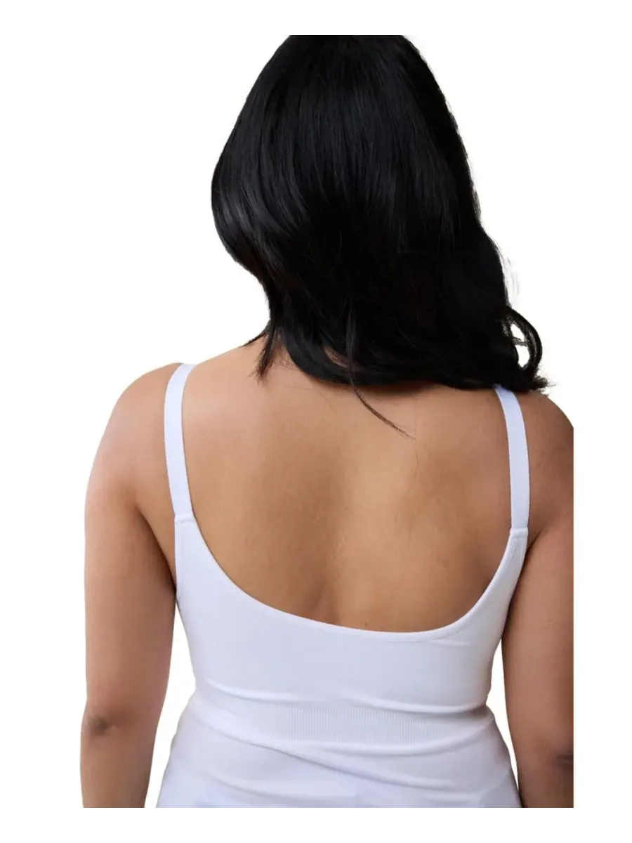 Комплект из двух маек для кормления и сцеживания Maternity Ingrid + Isabel Basics — изображение 4 из 5, белый/белый