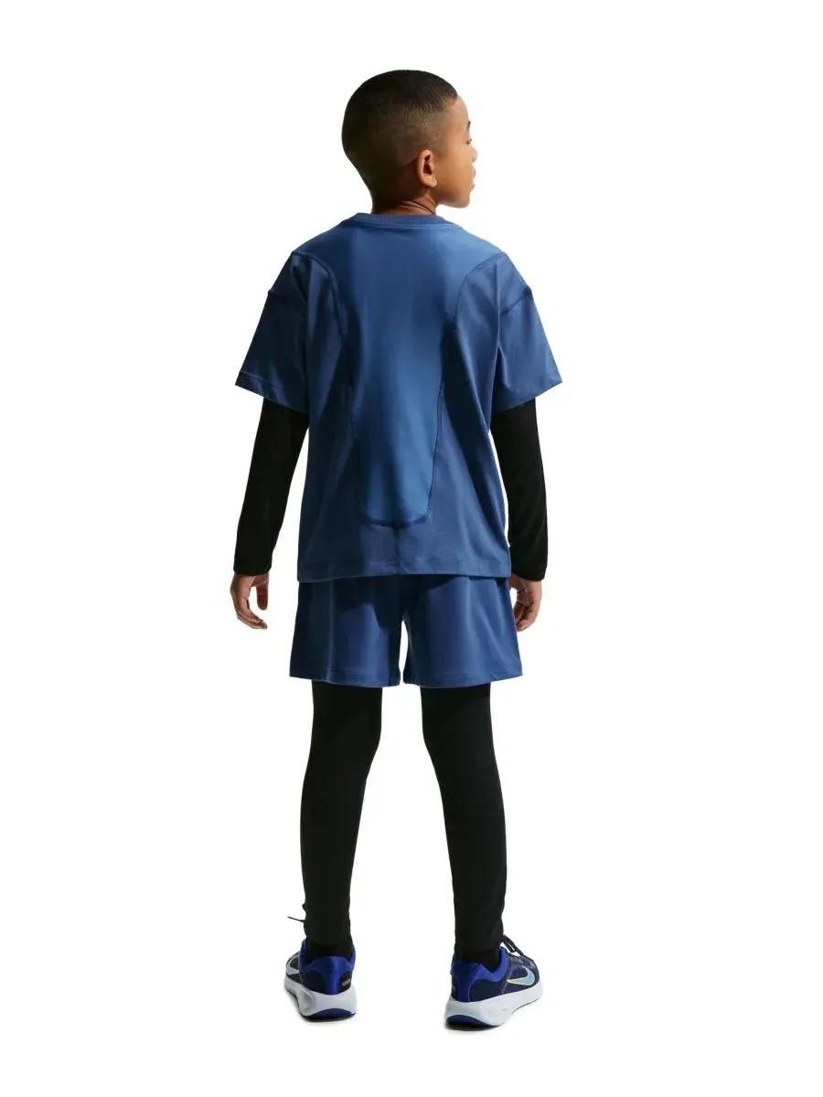 Детские флисовые шорты Pro Dri-FIT для мальчиков 8-20 лет Nike — изображение 5 из 5, темно-синий/белый/черный