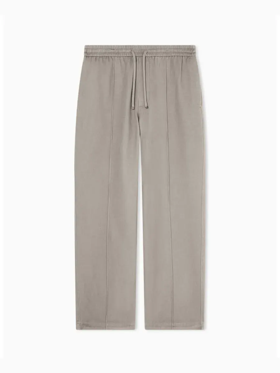 Мужские брюки IBIZA X из хлопковой саржи со складками A|X Armani Exchange — 1