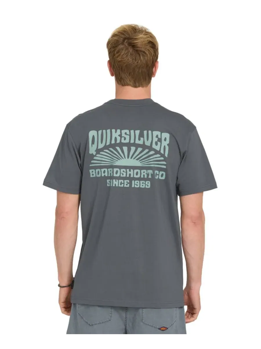 Мужская футболка с коротким рукавом Radiant Flare Quiksilver — изображение 1 из 3, серый