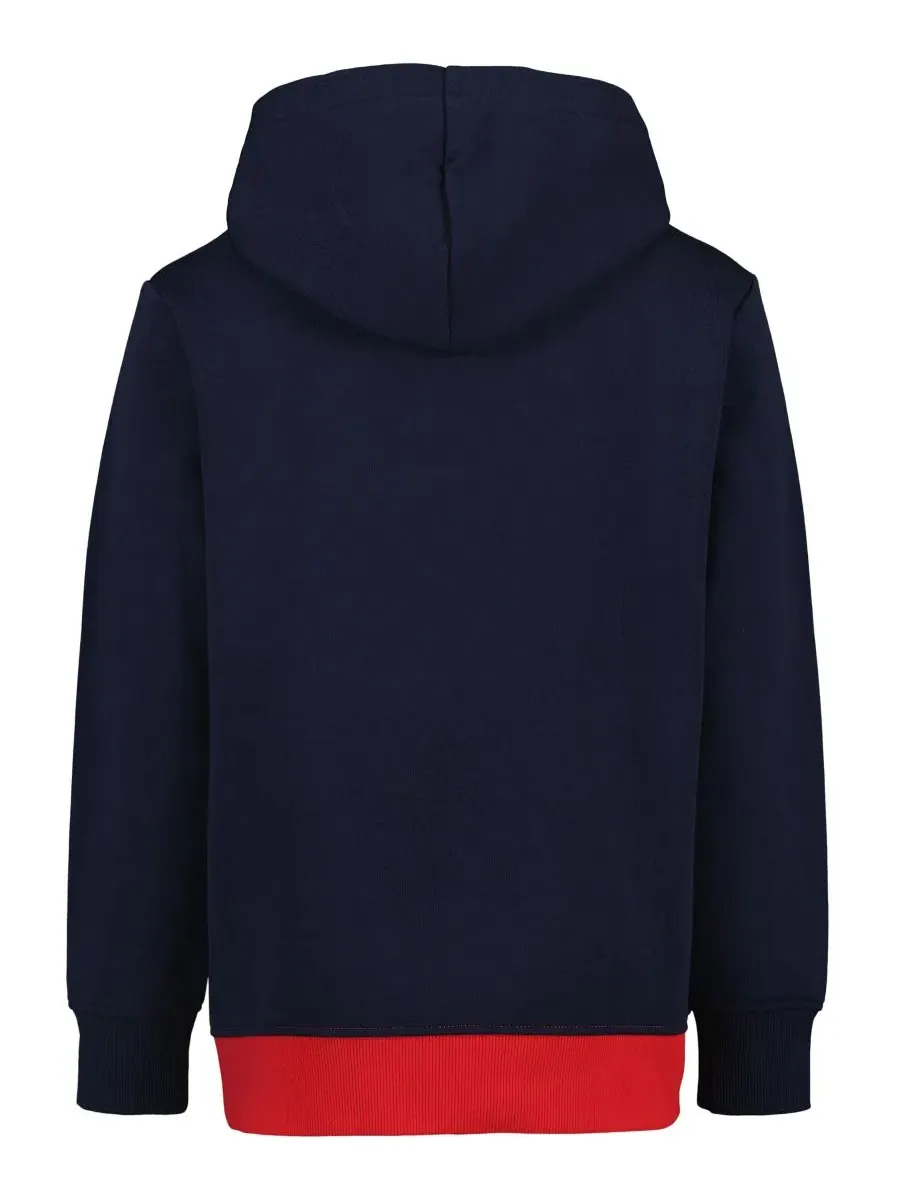 Худи с цветовыми блоками и логотипом Tommy Hilfiger — изображение 6 из 9, темно-синий