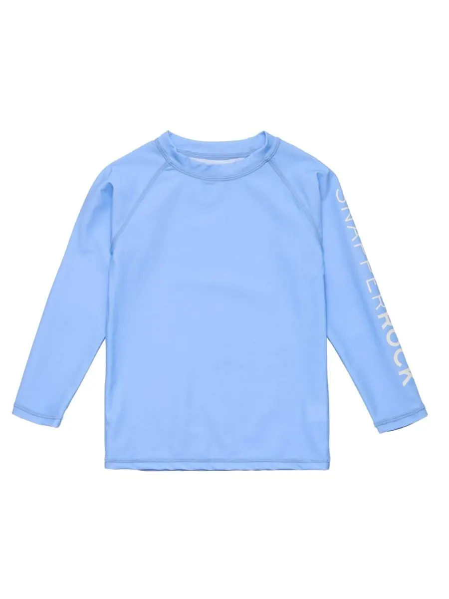 Футболка-рашгард Big Boys Seaside Blue с длинными рукавами Snapper Rock — изображение 1 из 4, синий