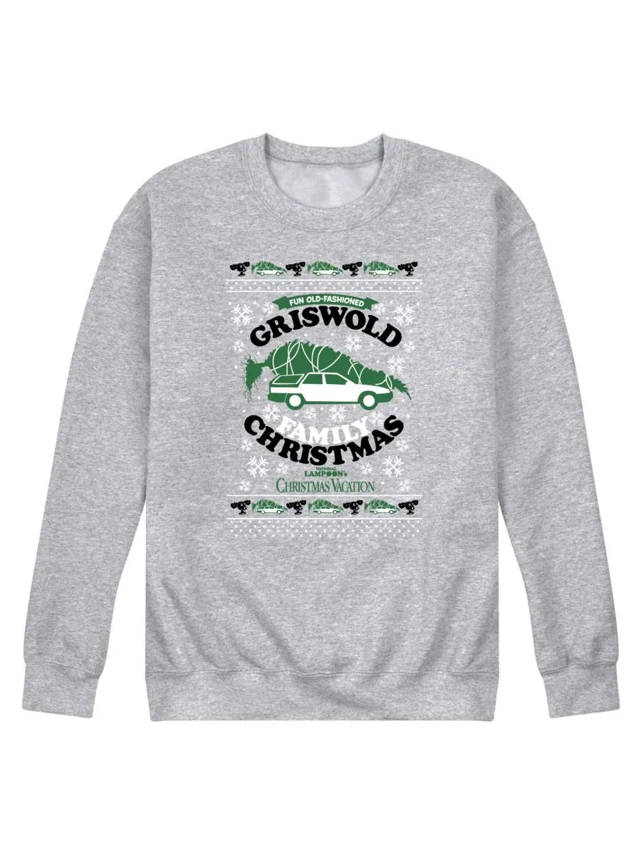 Мужская толстовка с длинными рукавами "Рождественские каникулы" от Griswold Holiday AIRWAVES — изображение 1 из 3, серый