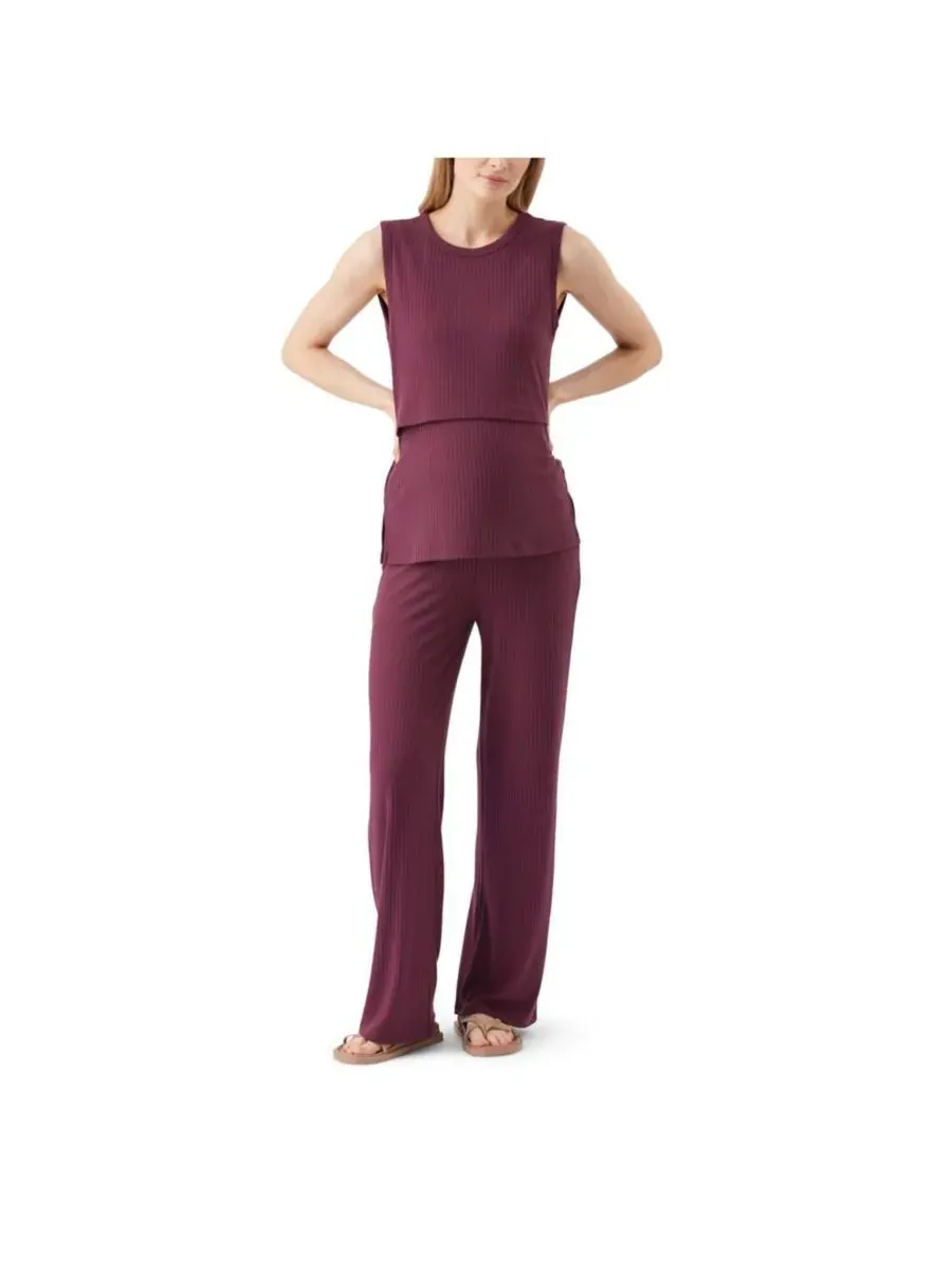 Ripe Maternity Майка для кормления Maternity Ripe Peter Rib, бордовая — изображение 4 из 6, коричневый