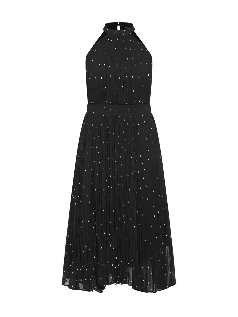 Платье-миди без рукавов с принтом Miriam Print Dress CITY CHIC — изображение 3 из 3, черный/белый