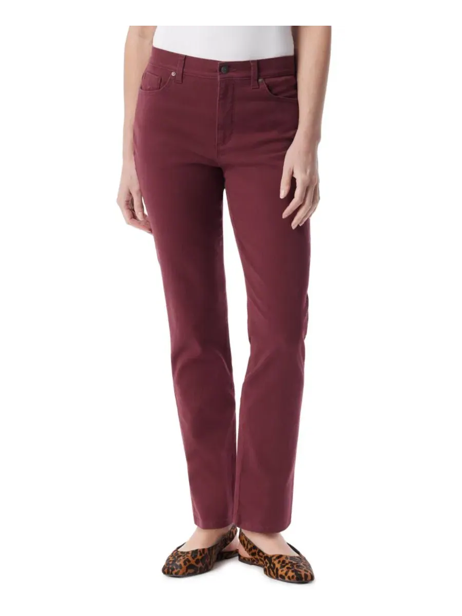 Джинсы прямого кроя с высокой посадкой Amanda High-Waisted Straight-Leg Jeans Gloria Vanderbilt