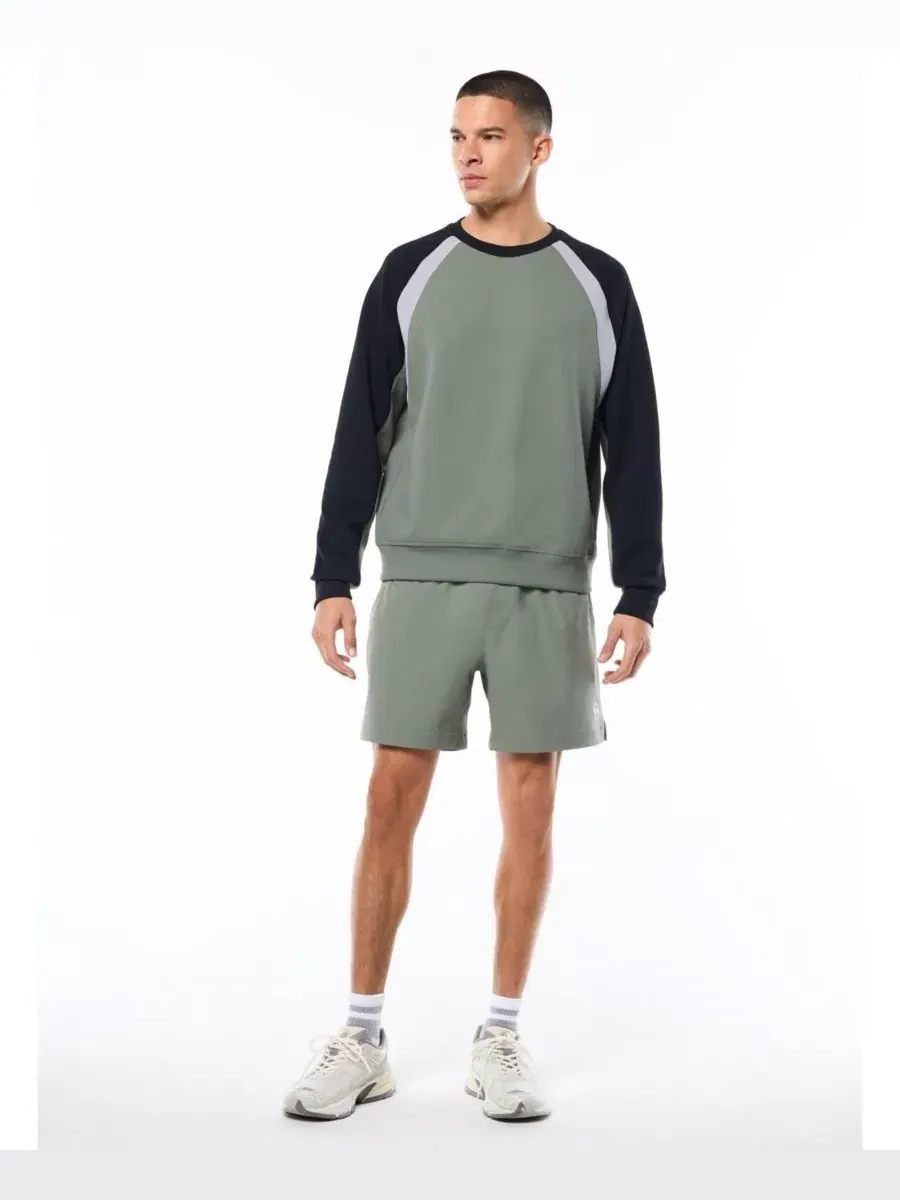 Спортивный свитшот с контрастными вставками Sergio Tacchini — изображение 2 из 5, зеленый