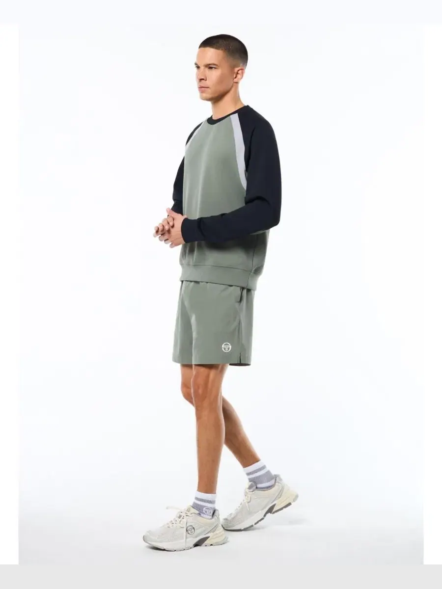 Спортивный свитшот с контрастными вставками Sergio Tacchini — изображение 3 из 5, зеленый