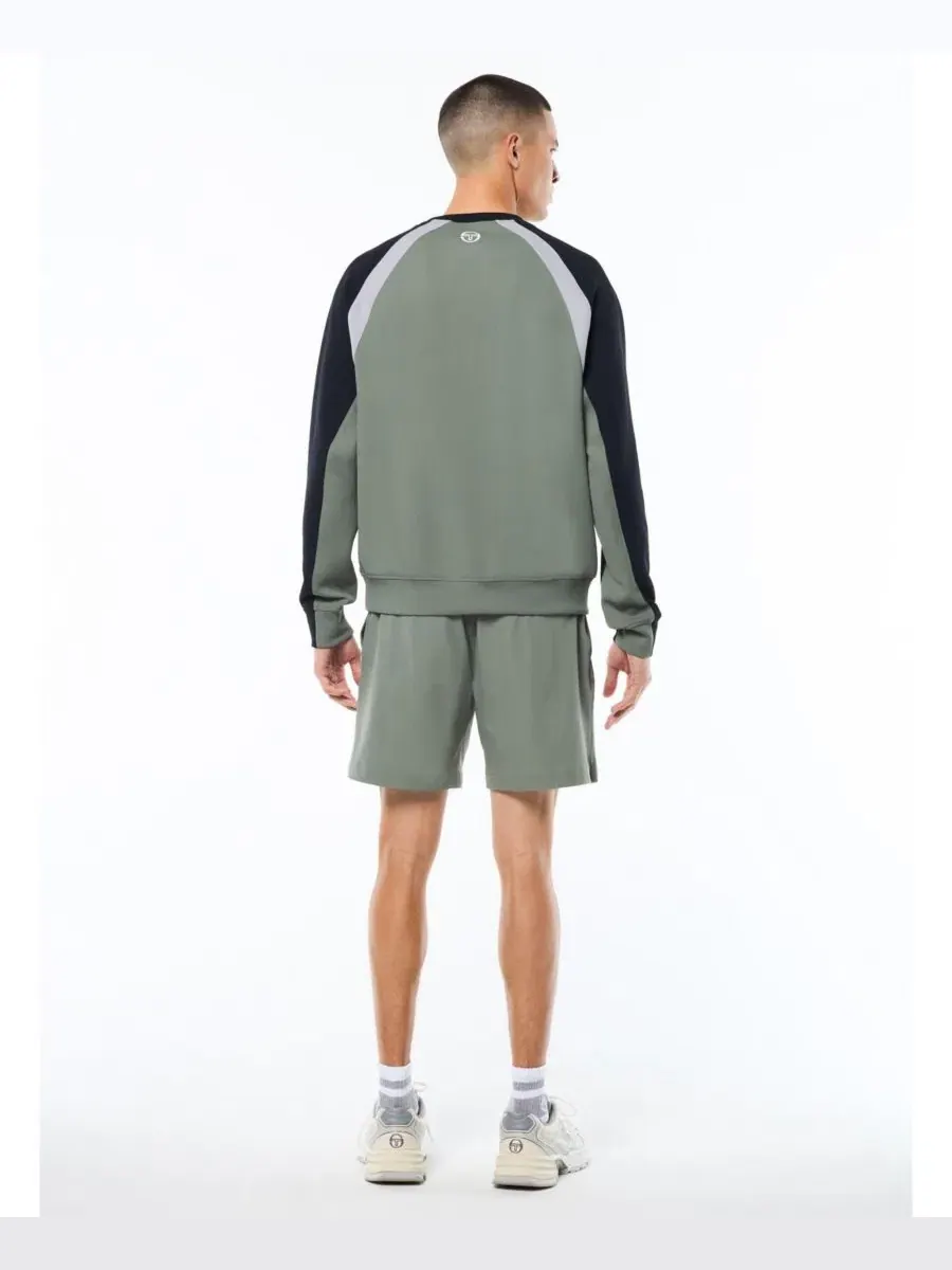 Спортивный свитшот с контрастными вставками Sergio Tacchini — изображение 4 из 5, зеленый