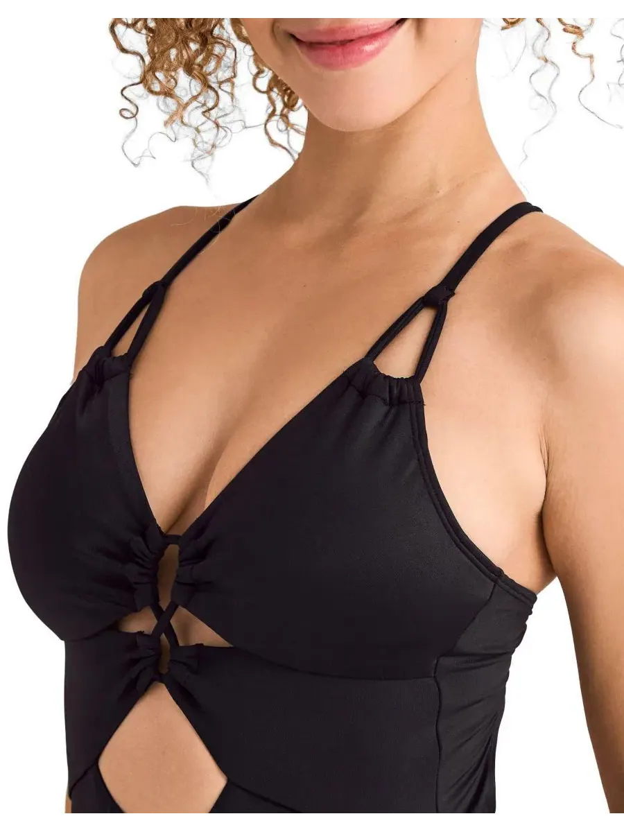 Женский слитный купальник Taryn Swimwear Adore Me — изображение 2 из 4, черный