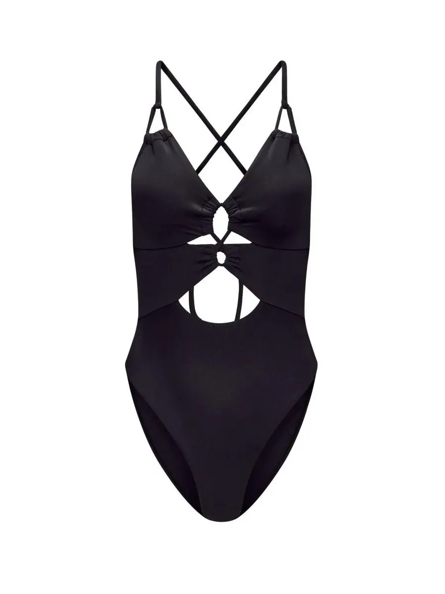 Женский слитный купальник Taryn Swimwear Adore Me — изображение 4 из 4, черный