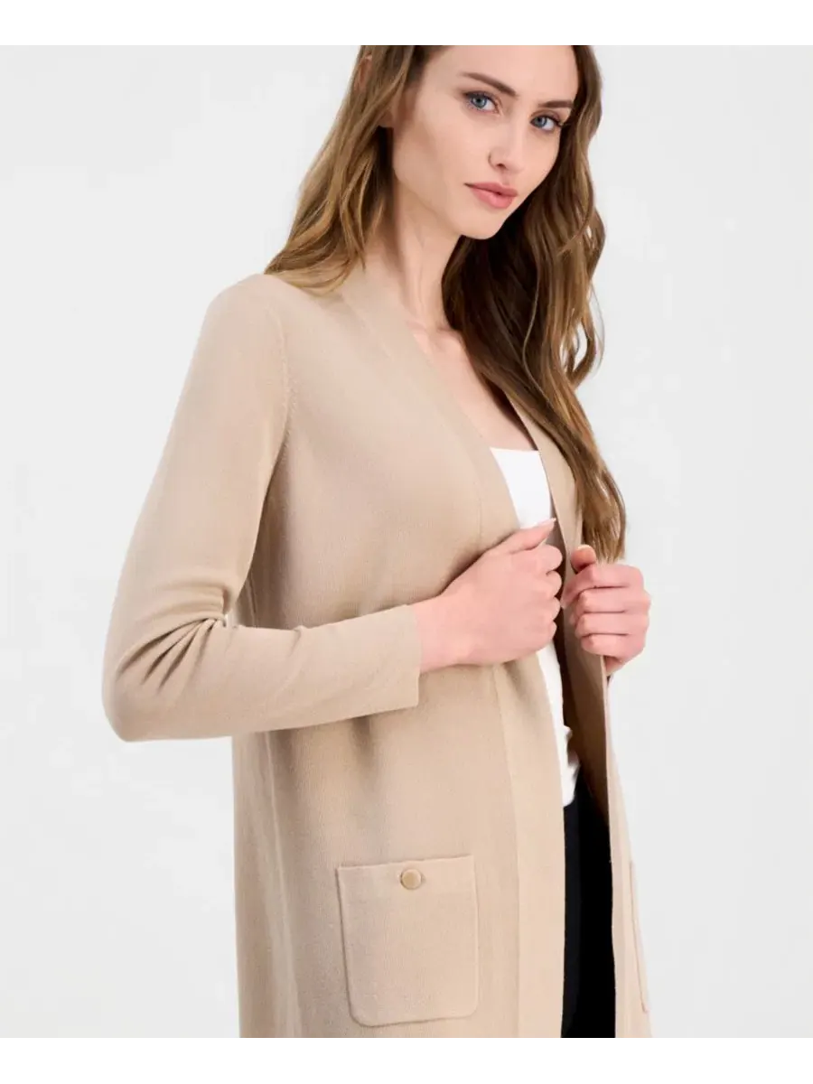 Кардиган Petite Malibu Anne Klein — изображение 2 из 3, бежевый