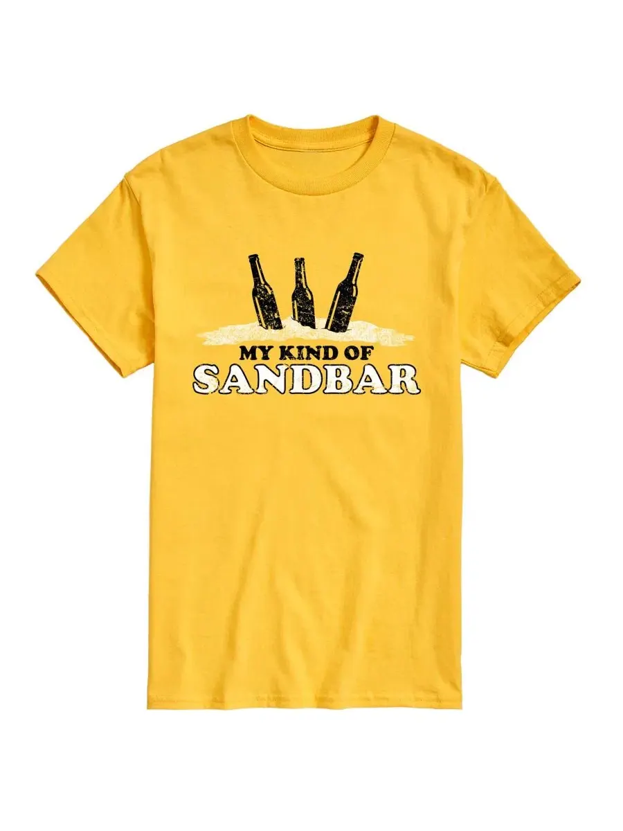 Футболка с принтом My Kind Of Sandbar Bottles AIRWAVES — изображение 1 из 3, желтый