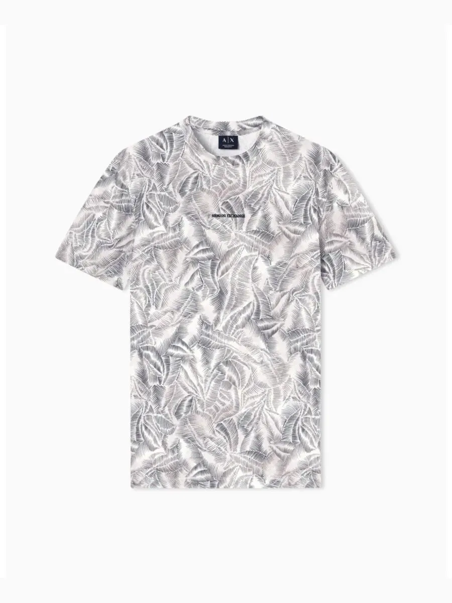 Футболка с принтом IBIZA X Leaf Print A|X Armani Exchange — изображение 5 из 5, мульти