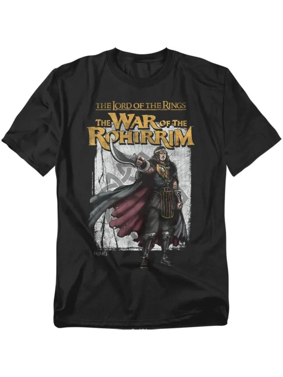 Футболка с длинным рукавом, с принтом War Of The Rohirrim Wulf Homage Lord Of The Rings — изображение 1 из 3, черный