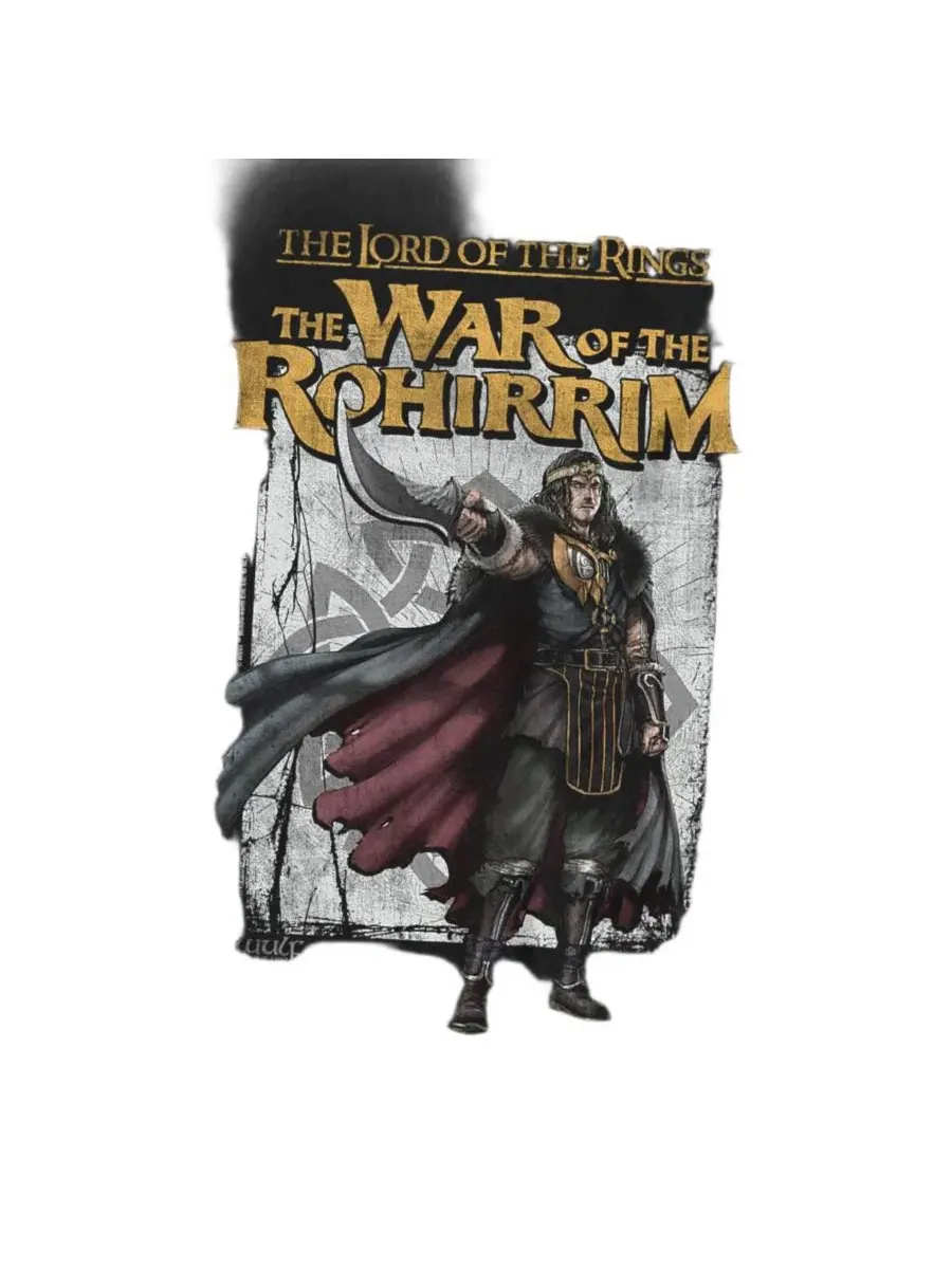 Футболка с длинным рукавом, с принтом War Of The Rohirrim Wulf Homage Lord Of The Rings — изображение 3 из 3, черный