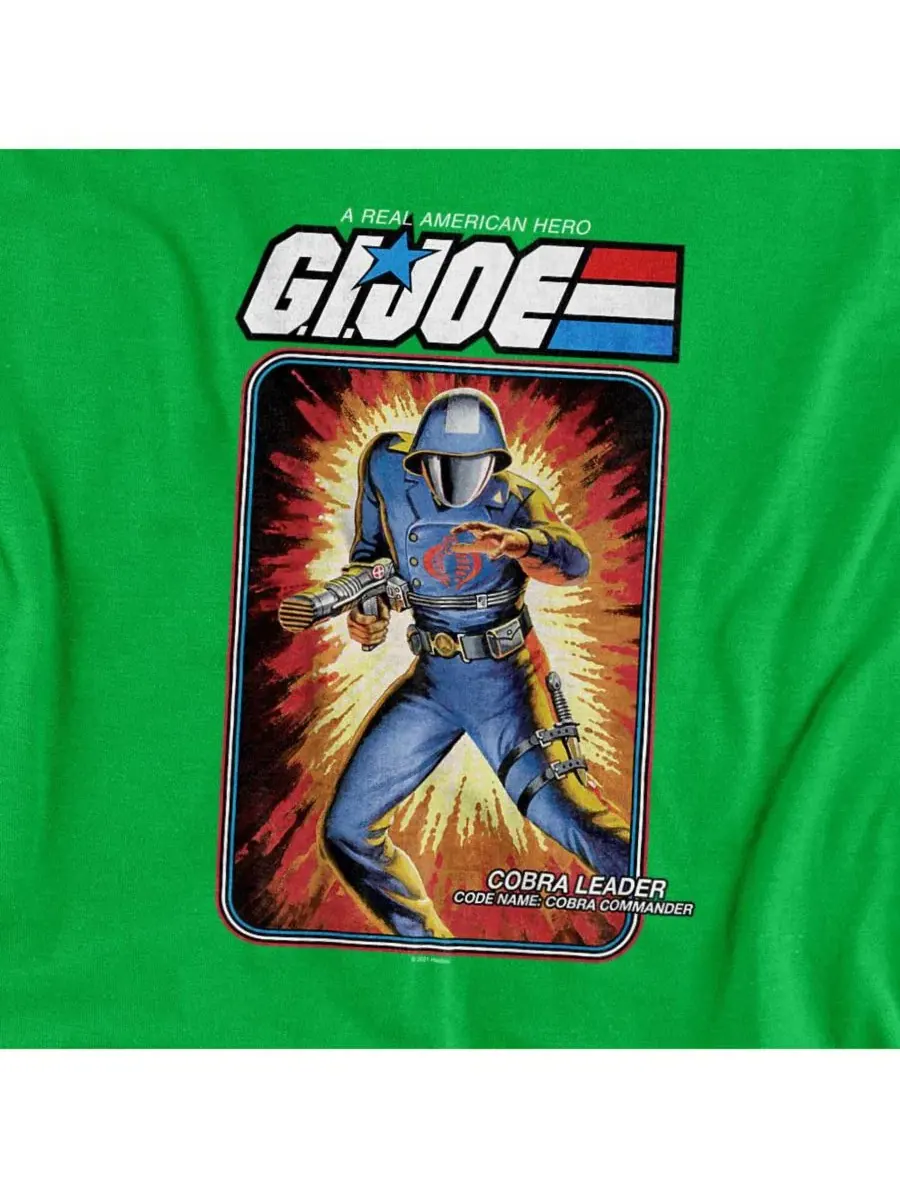 Футболка с принтом G.I. Joe Cobra Commander Hasbro+ — изображение 3 из 3, зеленый