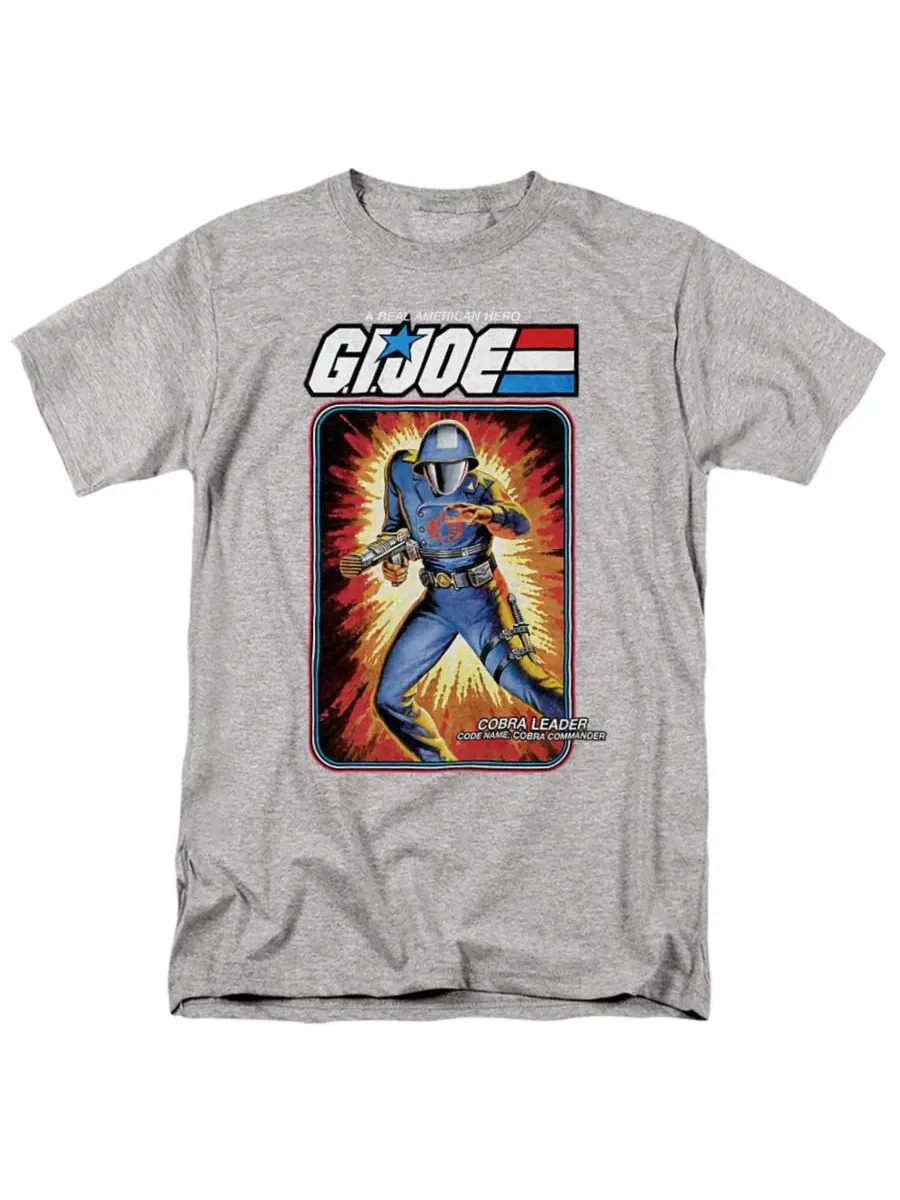 Футболка с принтом G.I. Joe Cobra Commander Hasbro+ — серый