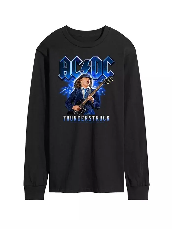 Мужская футболка ACDC Thunderstruck с длинным рукавом AIRWAVES — изображение 1 из 2, черный