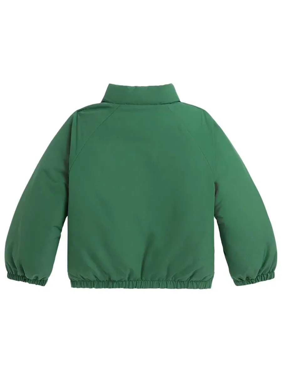 Детская куртка-пуховик с высоким воротником Polo Ralph Lauren — изображение 2 из 3, зеленый