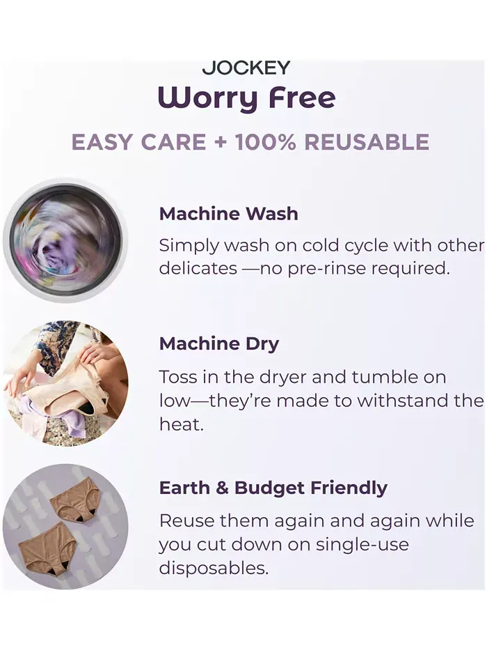 Женские трусы без швов Worry Free 2580 Jockey — изображение 6 из 11, прозрачный