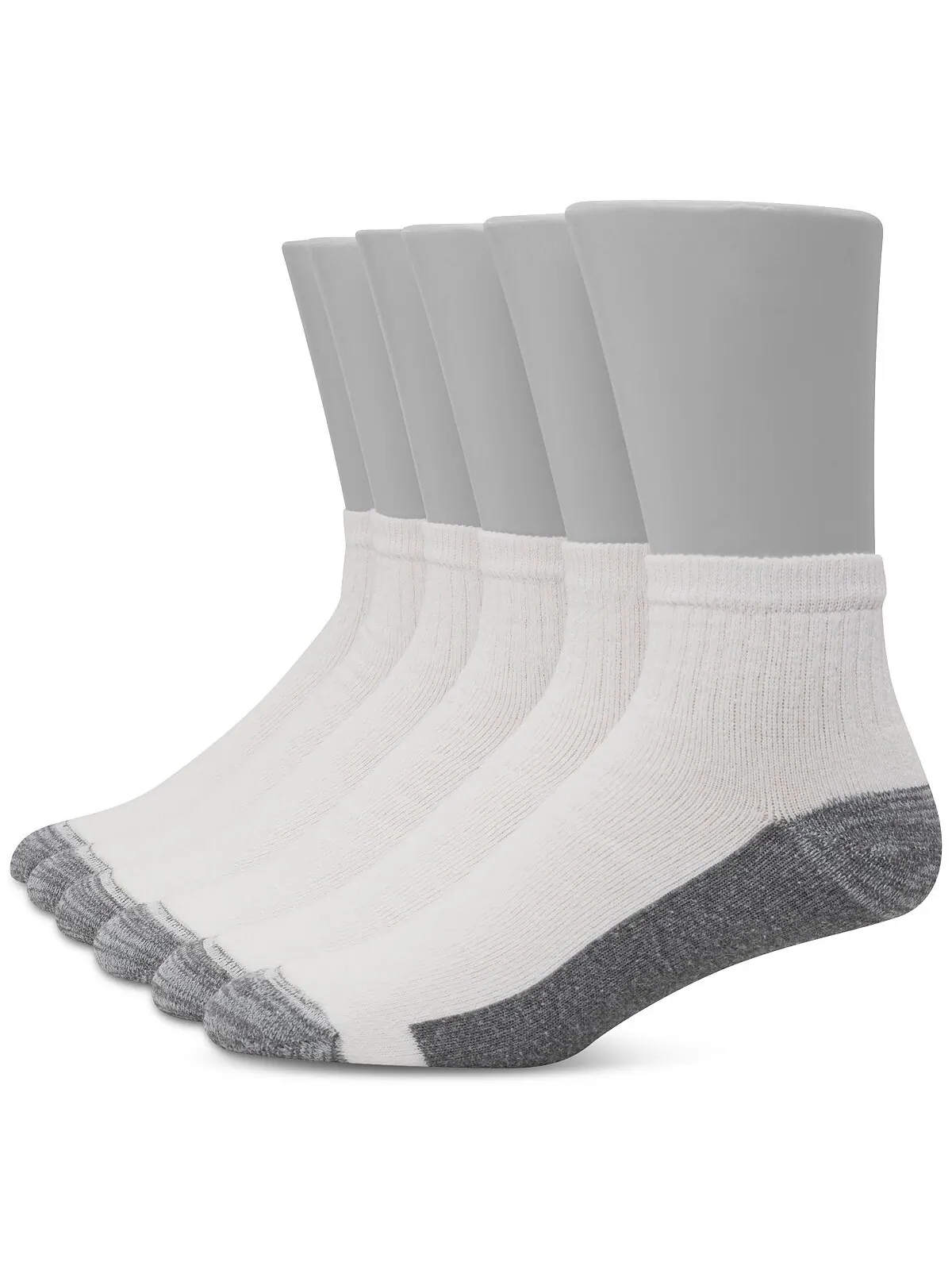 Мужские 6-Пк. Носки до щиколотки Ultimate Xtemp Ultra Cushion Hanes — изображение 4 из 4, черный