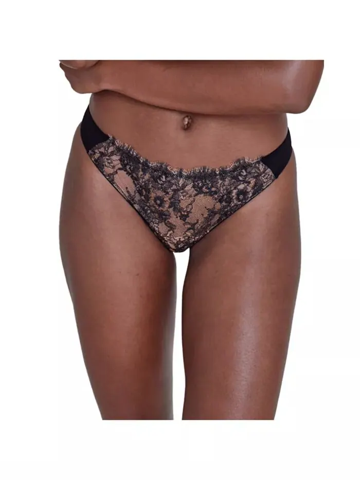 Женские стринги Entice Front Lace Skarlett Blue — изображение 1 из 2, черный