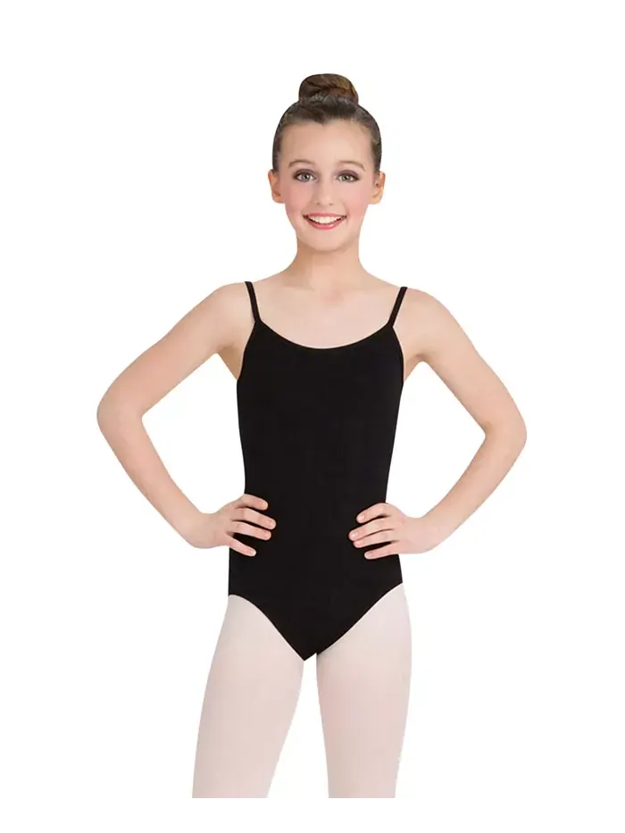 Детский топ-боди Leotard с регулируемыми бретелями Capezio — изображение 1 из 5, черный