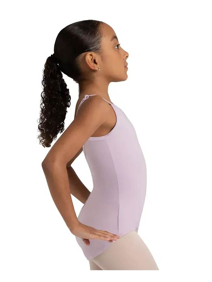 Детский топ-боди Leotard с регулируемыми бретелями Capezio — изображение 1 из 2, фиолетовый