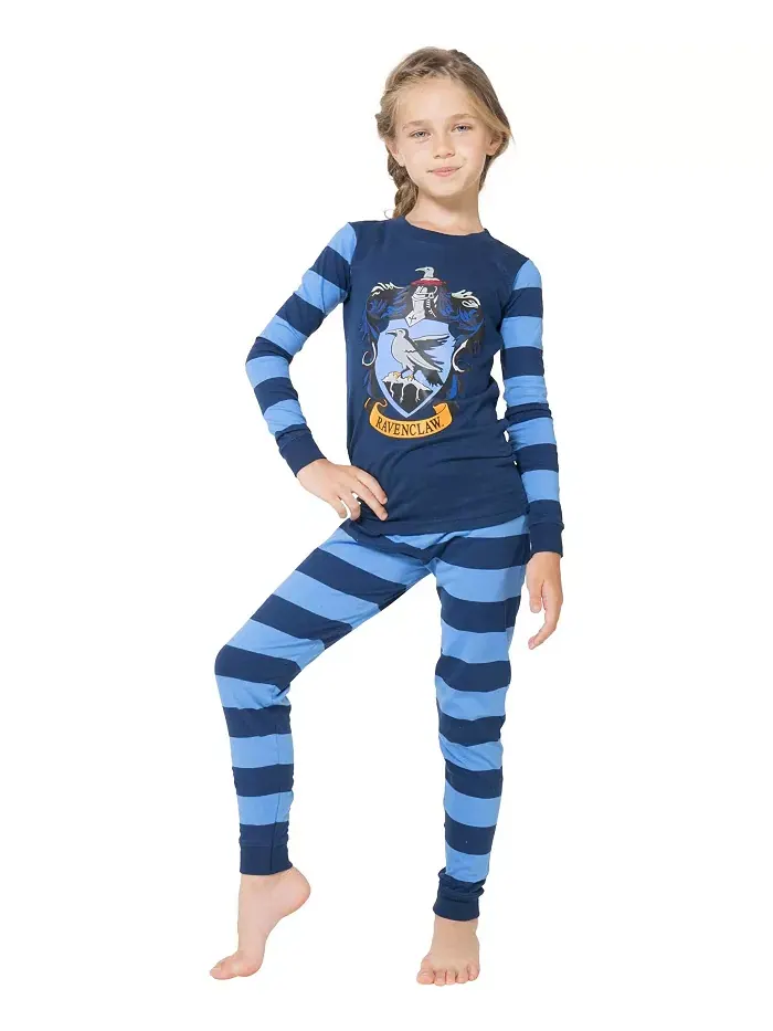 Big Boys Intimo Hogwarts All Houses Crest облегающий комплект пижамы из 2 предметов Harry Potter