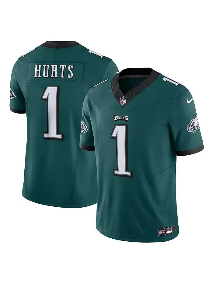 Мужская лимитированная джерси Jalen Hurts Philadelphia Eagles Vapor F.U.S.E Nike — изображение 1 из 6, зеленый