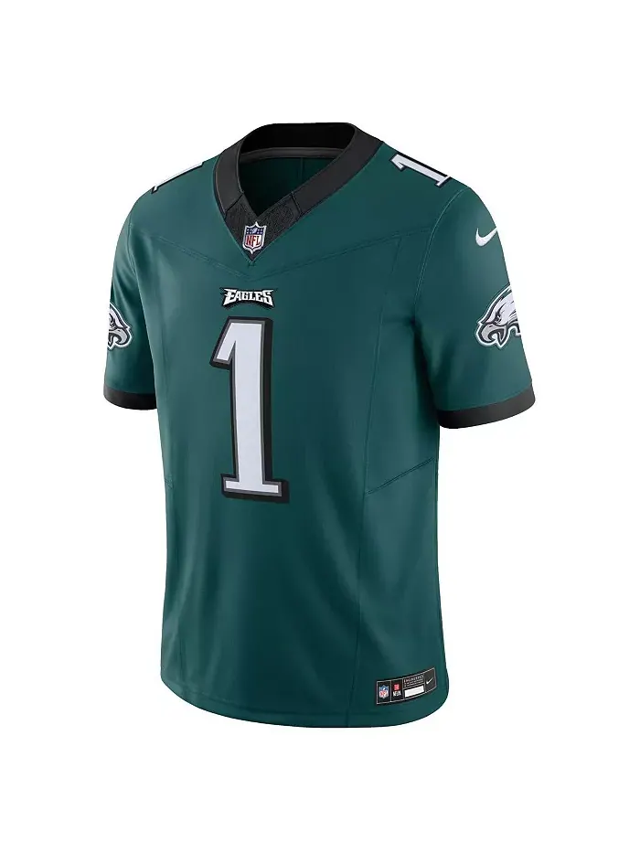 Мужская лимитированная джерси Jalen Hurts Philadelphia Eagles Vapor F.U.S.E Nike — изображение 2 из 6, зеленый