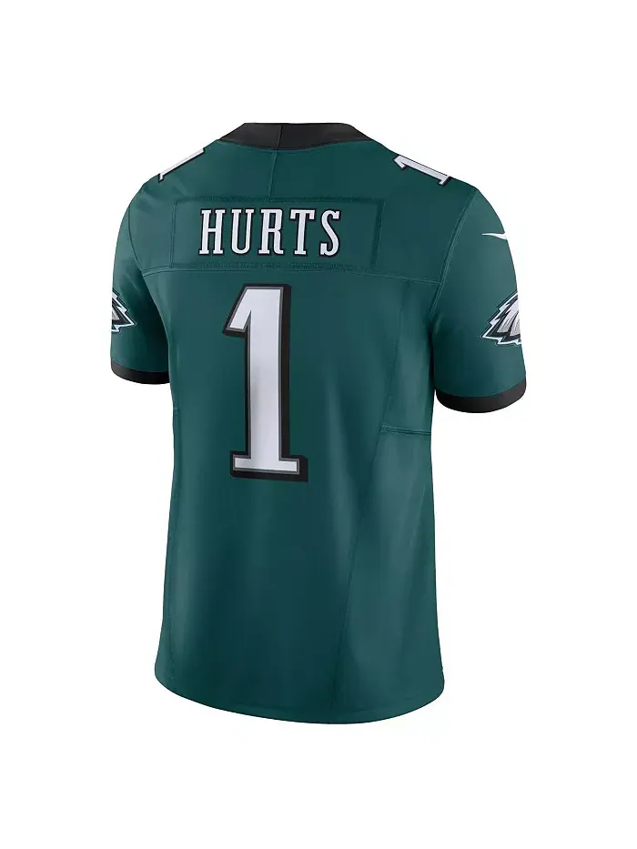 Мужская лимитированная джерси Jalen Hurts Philadelphia Eagles Vapor F.U.S.E Nike — изображение 3 из 6, зеленый